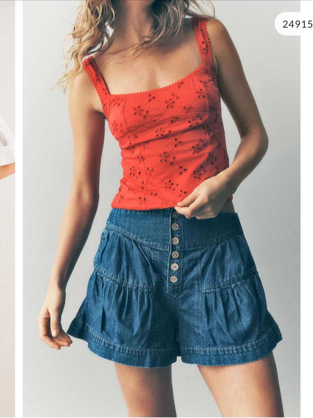 We The Free Free People Fleur Denim Shorts (size S) - Picture 6 of 16